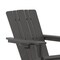 Flash Furniture Gray Adirondack Chair with Ottoman and Cupholder LE-HMP-1045-110-GY-GG - alternate 4